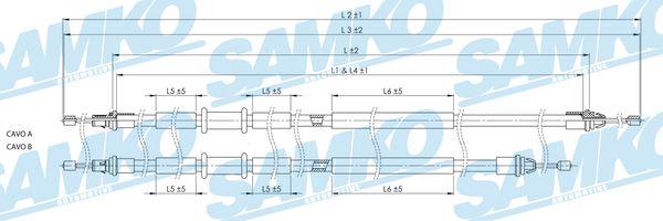 Samko C0249B - Жило, ръчна спирачка vvparts.bg