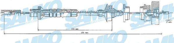 Samko C0219C - Въжен механизъм, задействане на съединителя vvparts.bg