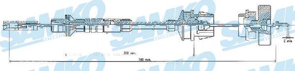 Samko C0218C - Въжен механизъм, задействане на съединителя vvparts.bg