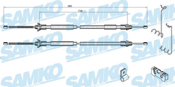 Samko C0282B - Жило, ръчна спирачка vvparts.bg