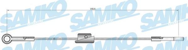 Samko C0222B - Жило, ръчна спирачка vvparts.bg