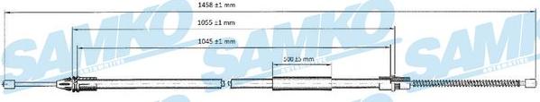 Samko C0756B - Жило, ръчна спирачка vvparts.bg