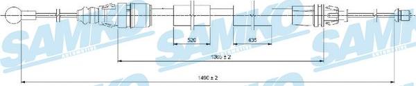 Samko C0733B - Жило, ръчна спирачка vvparts.bg