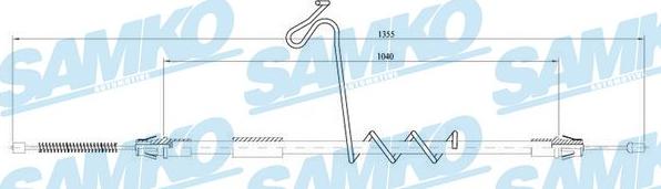 Samko C1616B - Жило, ръчна спирачка vvparts.bg