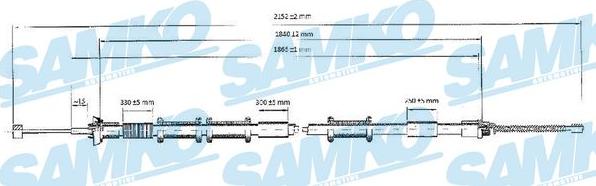 Samko C1321B - Жило, ръчна спирачка vvparts.bg