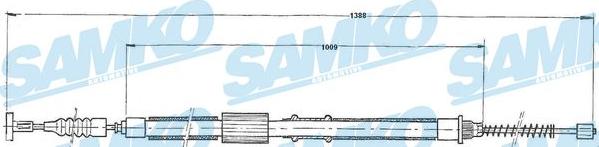 Samko C1240B - Жило, ръчна спирачка vvparts.bg