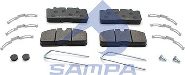 Sampa 096.606 - Комплект спирачно феродо, дискови спирачки vvparts.bg