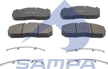 Sampa 096.602 - Комплект спирачно феродо, дискови спирачки vvparts.bg