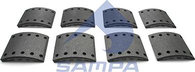 Sampa 096.1788A - Комплект феродо за накладки, барабанни спирачки vvparts.bg