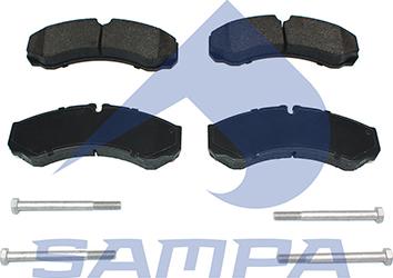 Sampa 093.843 - Комплект спирачно феродо, дискови спирачки vvparts.bg
