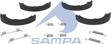 Sampa 092.814 - Комплект спирачна челюст, ръчна спирачка vvparts.bg