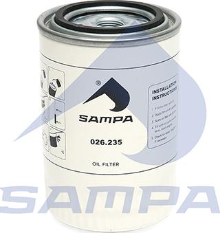 Sampa 026.235 - Маслен филтър vvparts.bg