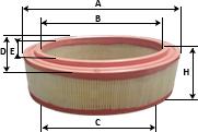 SAMPIYON FILTER CH 0105 - Въздушен филтър vvparts.bg