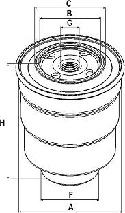 SAMPIYON FILTER CS 1561 M - Горивен филтър vvparts.bg