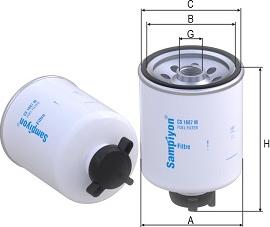 SAMPIYON FILTER CS 1687 M - Горивен филтър vvparts.bg