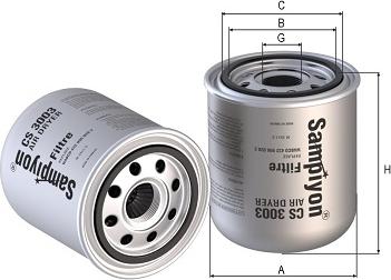 SAMPIYON FILTER CS 3003 - Въздушен филтър vvparts.bg