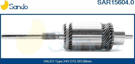 Sando SAR15604.0 - Ротор, стартер vvparts.bg