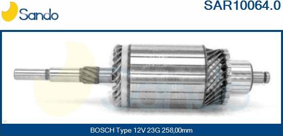 Sando SAR10064.0 - Ротор, стартер vvparts.bg