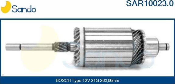 Sando SAR10023.0 - Ротор, стартер vvparts.bg