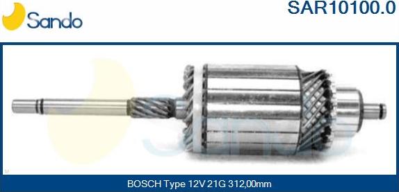 Sando SAR10100.0 - Ротор, стартер vvparts.bg