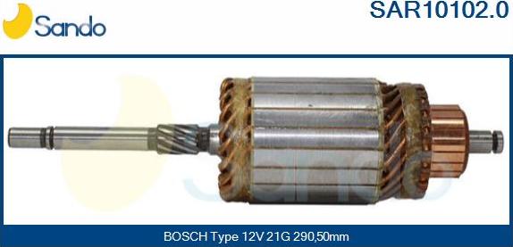 Sando SAR10102.0 - Ротор, стартер vvparts.bg