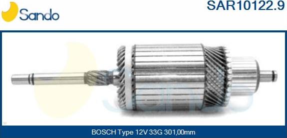 Sando SAR10122.9 - Ротор, стартер vvparts.bg