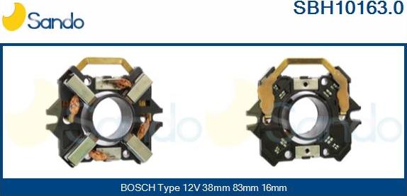 Sando SBH10163.0 - Държач, карбонови четки vvparts.bg