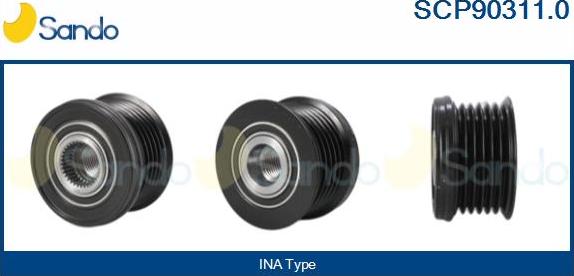 Sando SCP90311.0 - Ремъчна шайба, генератор vvparts.bg