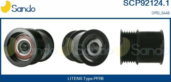 Sando SCP92124.1 - Ремъчна шайба, генератор vvparts.bg