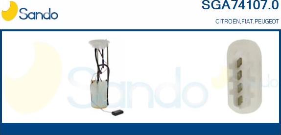 Sando SGA74107.0 - Горивопроводен модул (горивна помпа+сонда) vvparts.bg