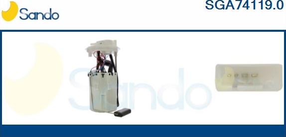 Sando SGA74119.0 - Горивопроводен модул (горивна помпа+сонда) vvparts.bg