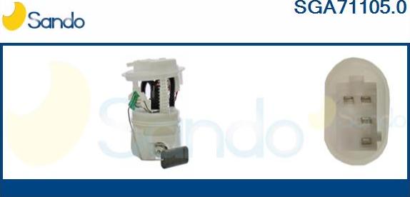 Sando SGA71105.0 - Горивопроводен модул (горивна помпа+сонда) vvparts.bg