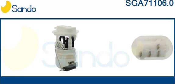 Sando SGA71106.0 - Горивопроводен модул (горивна помпа+сонда) vvparts.bg