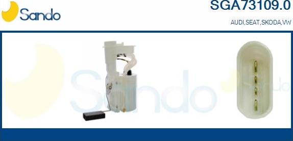 Sando SGA73109.0 - Горивопроводен модул (горивна помпа+сонда) vvparts.bg