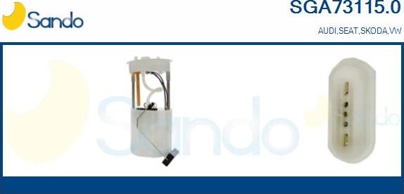 Sando SGA73115.0 - Горивопроводен модул (горивна помпа+сонда) vvparts.bg