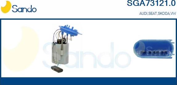 Sando SGA73121.0 - Горивопроводен модул (горивна помпа+сонда) vvparts.bg