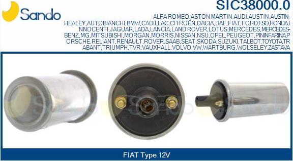 Sando SIC38000.0 - Запалителна бобина vvparts.bg