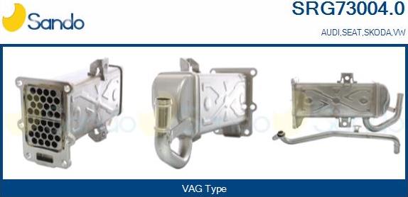 Sando SRG73004.0 - Охладител, ЕГР система vvparts.bg