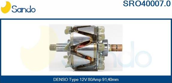 Sando SRO40007.0 - Ротор, генератор vvparts.bg