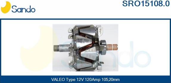Sando SRO15108.0 - Ротор, генератор vvparts.bg
