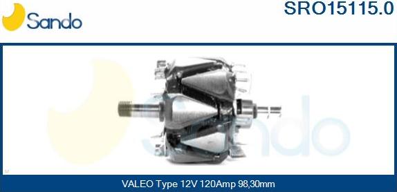 Sando SRO15115.0 - Ротор, генератор vvparts.bg