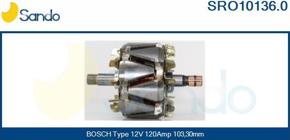 Sando SRO10136.0 - Ротор, генератор vvparts.bg