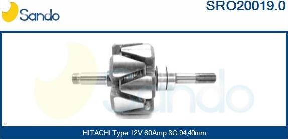 Sando SRO20019.0 - Ротор, генератор vvparts.bg