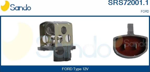 Sando SRS72001.1 - Резистор, електромотор-вентилатор охлаждане vvparts.bg