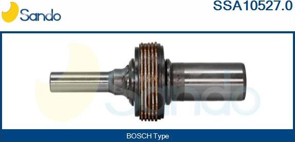 Sando SSA10527.0 - Пластинчат съединител, стартер vvparts.bg