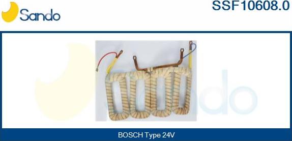 Sando SSF10608.0 - Възбудителна намотка, стартер vvparts.bg