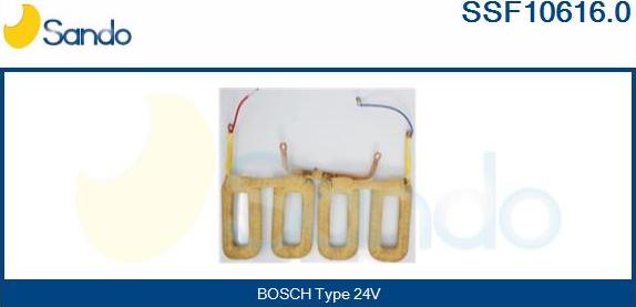 Sando SSF10616.0 - Възбудителна намотка, стартер vvparts.bg