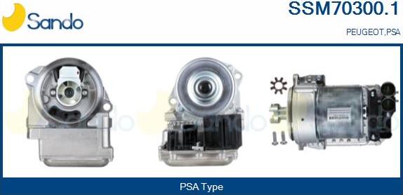 Sando SSM70300.1 - Електромотор, кормилна рейка vvparts.bg