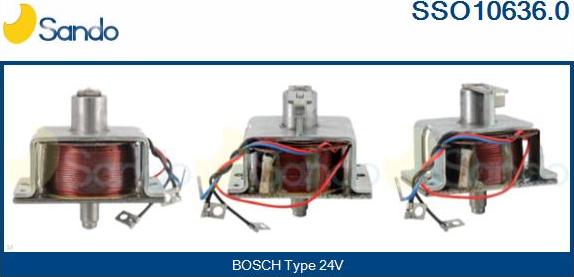 Sando SSO10636.0 - Магнитен превключвател, стартер vvparts.bg