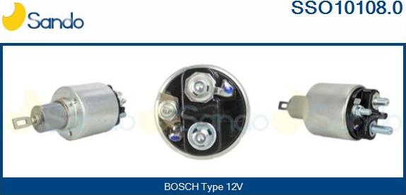 Sando SSO10108.0 - Магнитен превключвател, стартер vvparts.bg